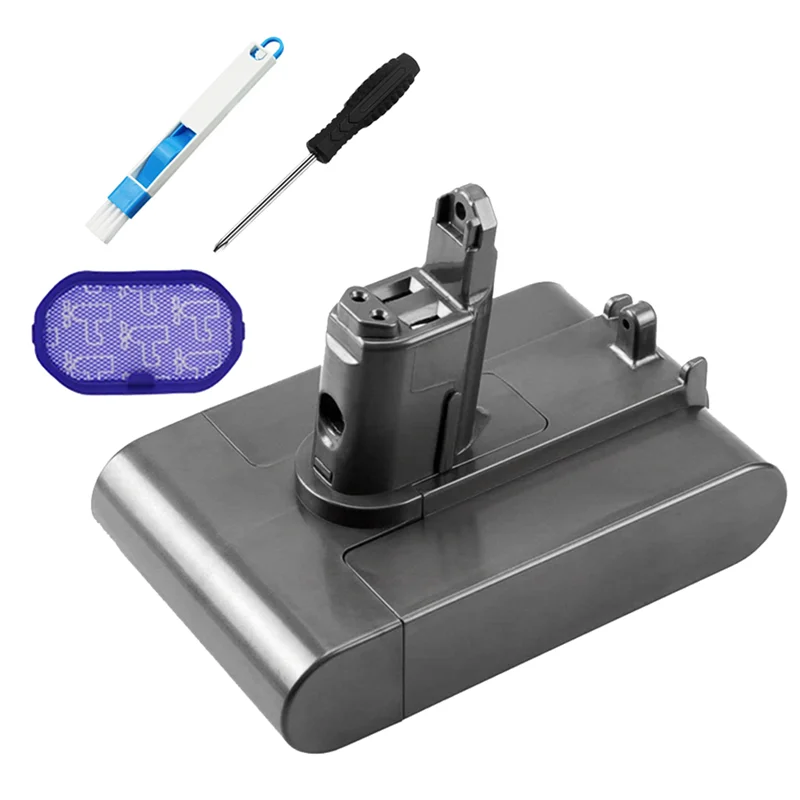 

22,2 в, сменный литий-ионный аккумулятор DC34 + Комплект фильтров для Dyson DC35, DC45, DC31, DC34, DC44, DC31/DC35