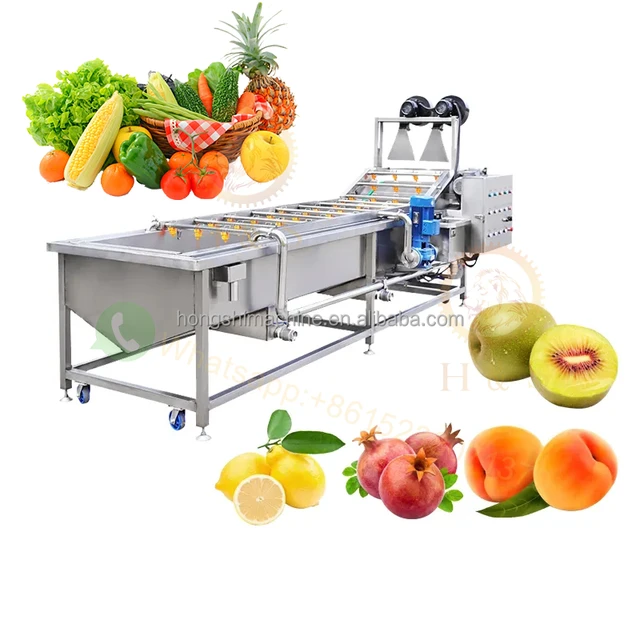 Commercial Ozone Bubble Fruit Vegetable Washing Machine