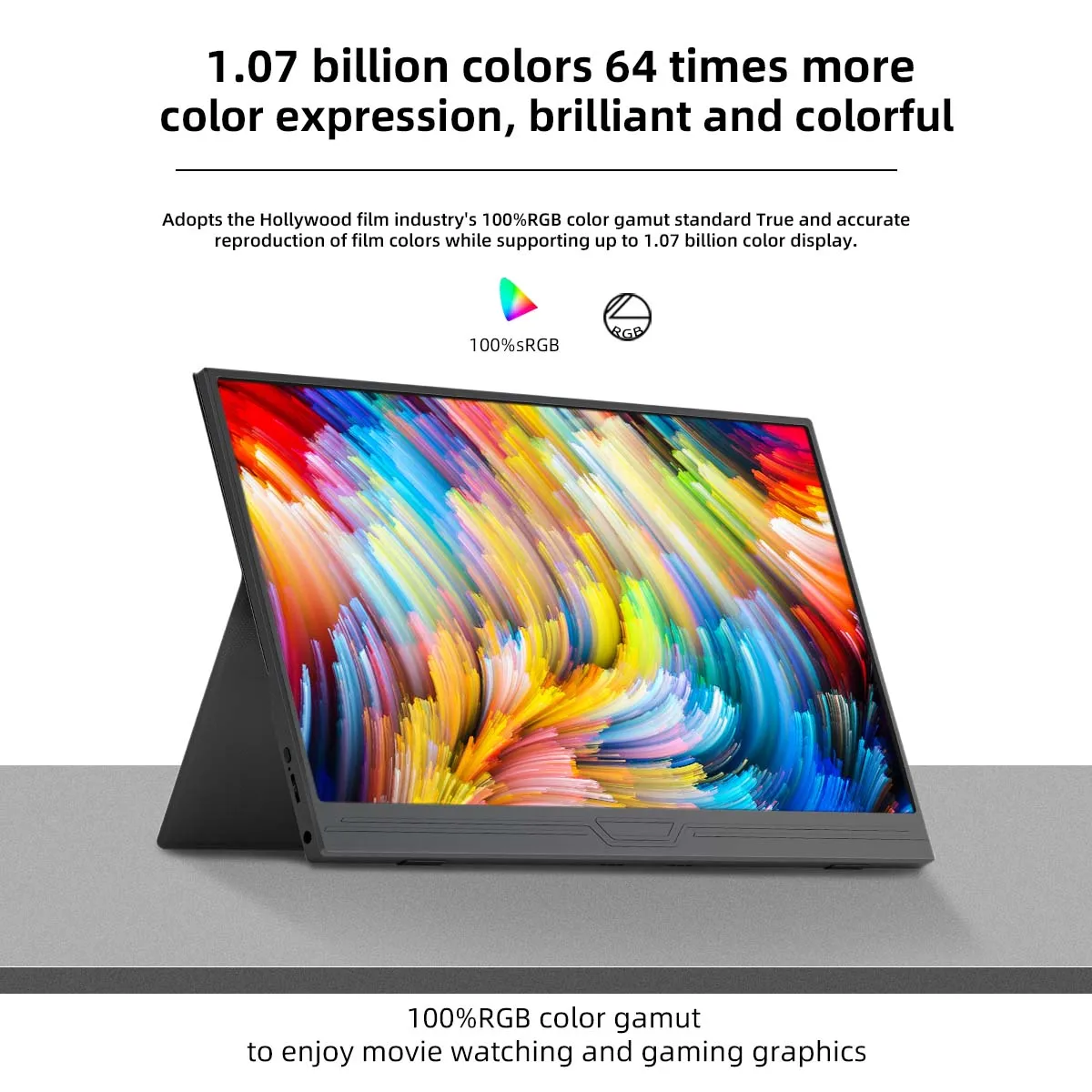  144HZ 15.6 ġ Ʈ 100% sRGB 1920*1080 ޴ ÷, XBox PS4 Ps5 Pc, ޴ ȭ PC ͽټ ġ