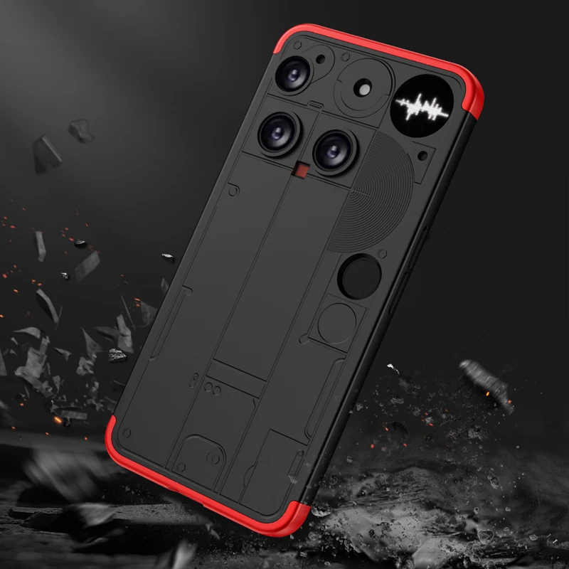 GKK Hard PC Shockproof 360 Full Protection Three-Stage Combination Phone Case