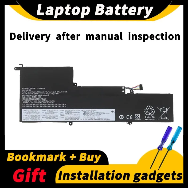 Per Lenovo Yoga Slim 7-14Are 14S 2020 14Sare 2020 Slim 7 14 ''S750-14 Batteria Per Laptop Muslimaur 15.36V 60.7Wh