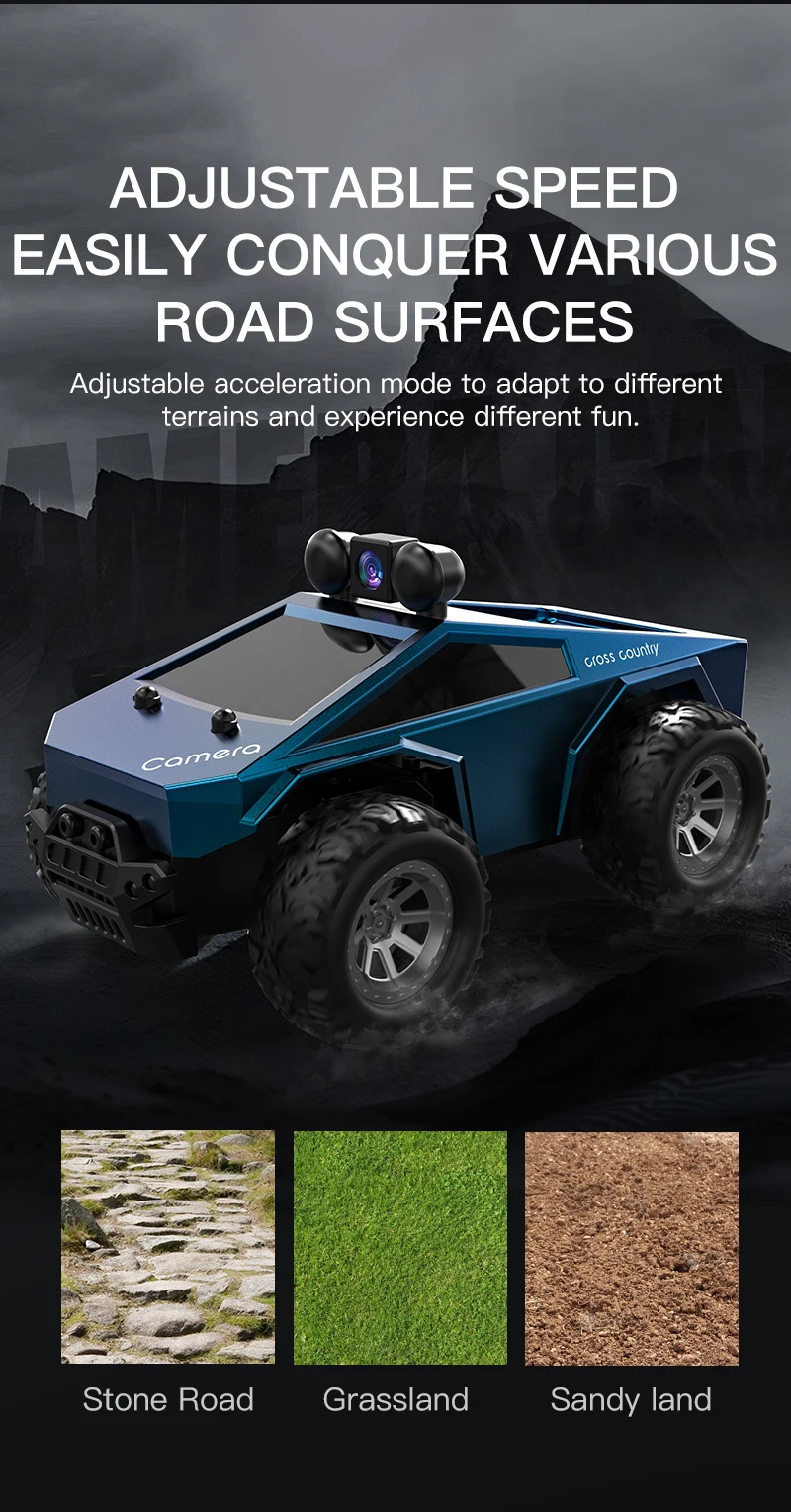 Rc Stunt Car With Hd Fpv Camera And App Control For Kids & Adults_voghion.com