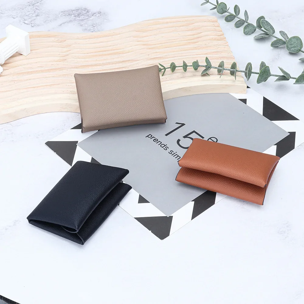 Palmar Crease Leather Coin Case Genuine Leather Snap Coin