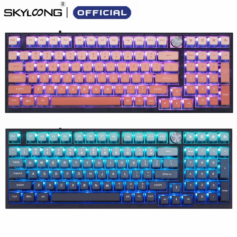 

SKYLOONG 126PCS Mechanical Keyboard Keycaps Set PBT GK7 OEM Backlit Key Cap For DIY Custom 61/87/104/108 Key Cherry MX Keyboards