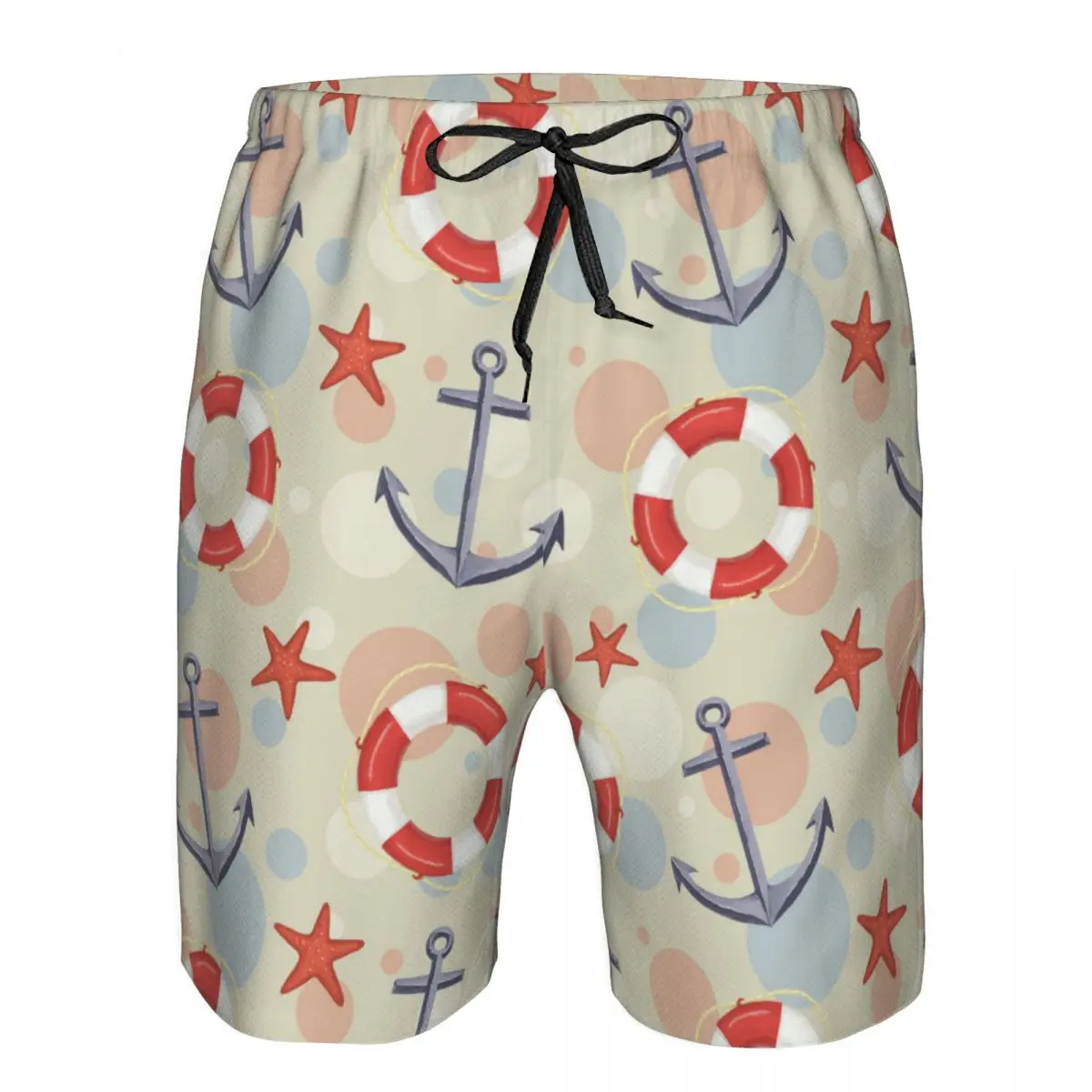 Costumi Da Bagno Uomo Marine Starfish Anchor E Lifebuoy Pantaloncini Da Bagno Trunks Beach Board Shorts Costumi Da Bagno Da Uomo