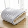 Warm Velvet Fabric Bed for Cats Dogs Winter Autumn Comfortable Soft Fleece Bucket Type Blue Sleeping Bag for kittens Pet house 4