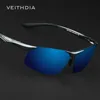VEITHDIA Aluminum Outdoor Men's Polarized VU400 Sun Glasses Night Vision Mirror Male Eyewear Sunglasses Goggle Oculos 6502