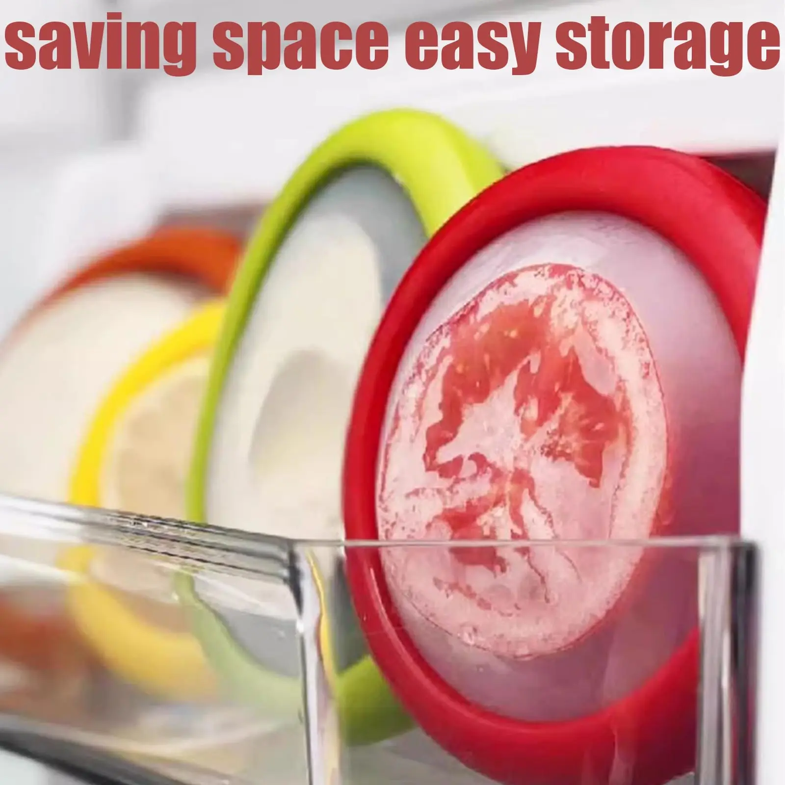 Avocado Storage Organizer, Silicone Fruit Storage Box, Fruit and Vegetable Antioxidant Storage Box, Reusable Avocado Storage 2