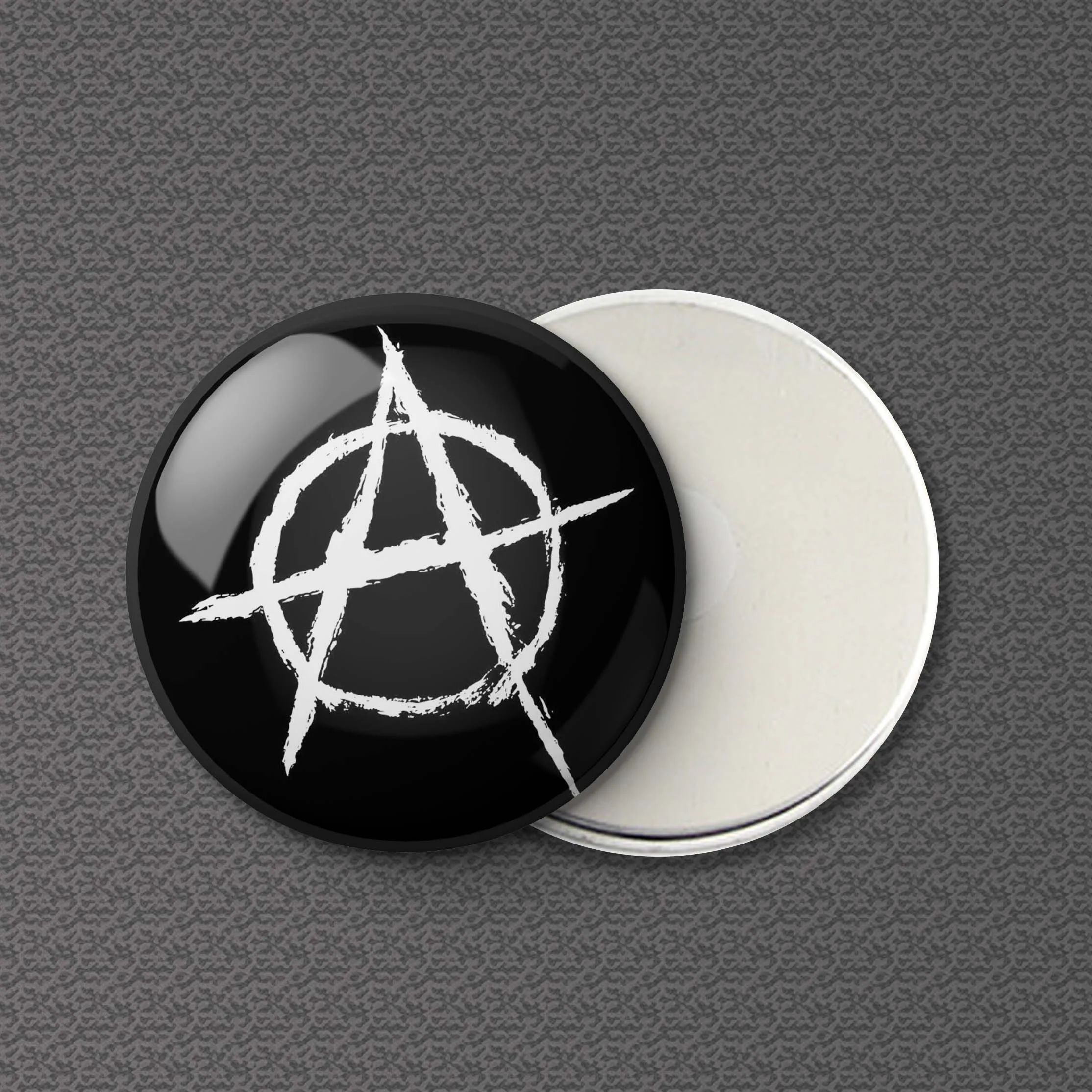 

Anarchy Symbol In White Refrigerator Magnet Women Metal Lover Home Gift Cute Magnetic Cartoon Jewelry Funny Decor Board