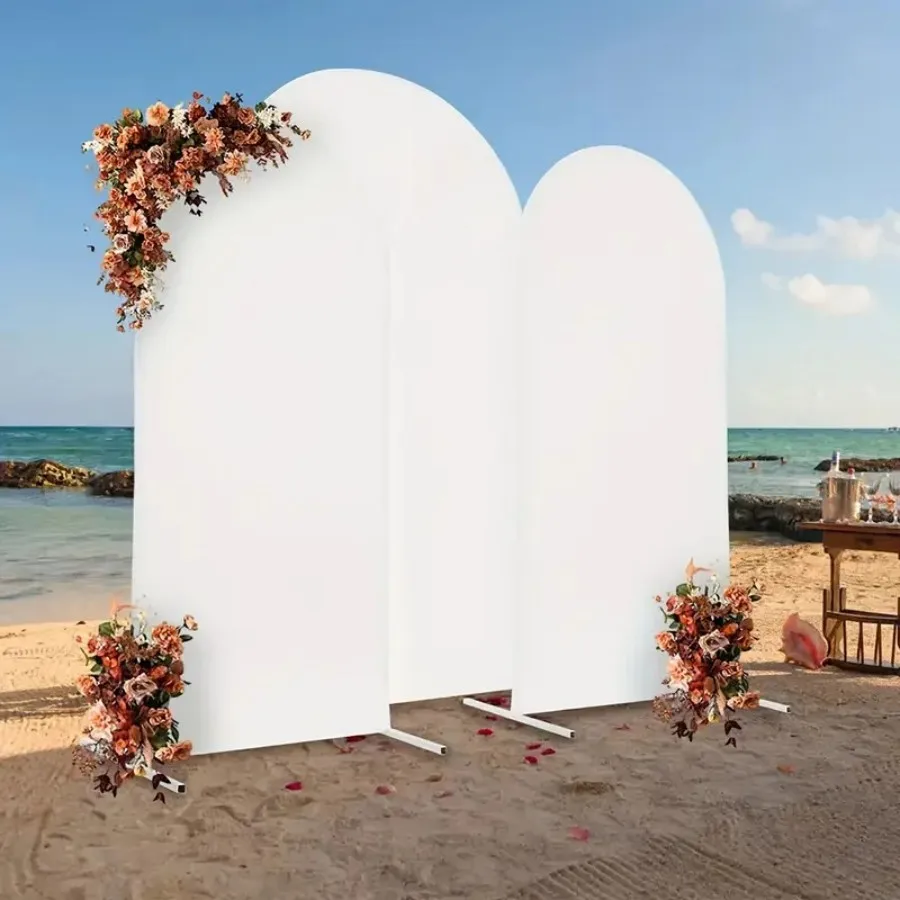 Arch Backdrop Cover Elastic Polyester Fabric Suitable for Birthday Wedding Party Backdrop Decoration 5.9/6.56/7.2FT