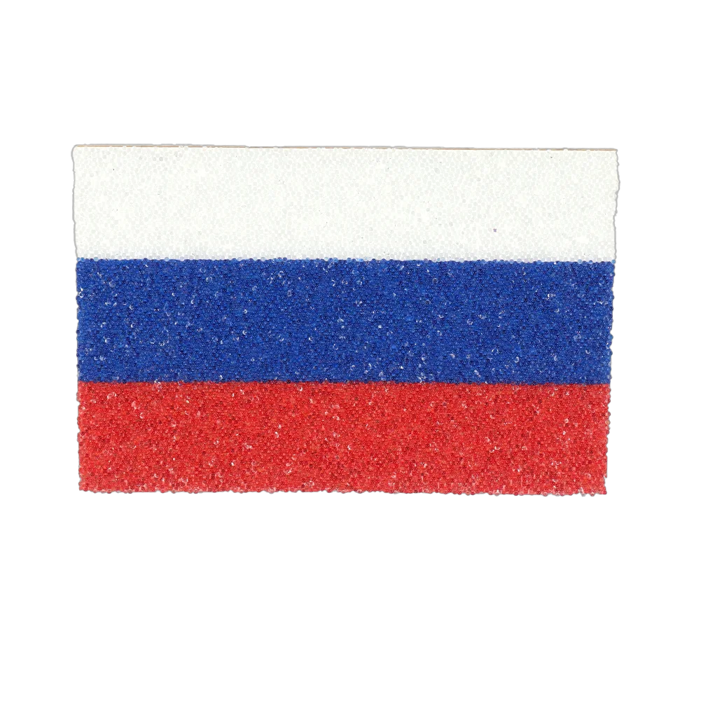 Crystal Sand National Flag Sticker Small Size Support One 4cm*6cm 5*7.5cm 6*9 For Bag Cup Car Garment Phone DIY Art