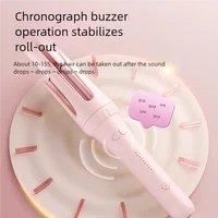 Fer à friser les cheveux 32mm bigoudi baguette professionnelle pinces bouclées en céramique électrique Salon outil de coiffure petit fer à sertir 3