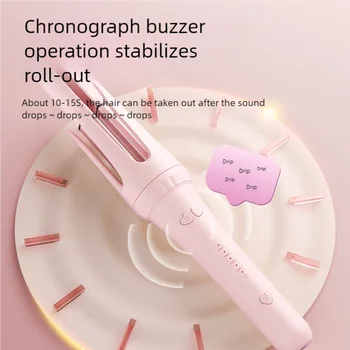 Hair Curling Machine Iron 32mm Curler Wand Professional Curly Tongs Ceramic Electric Salon Styling Tool Small Crimping Iron 8
