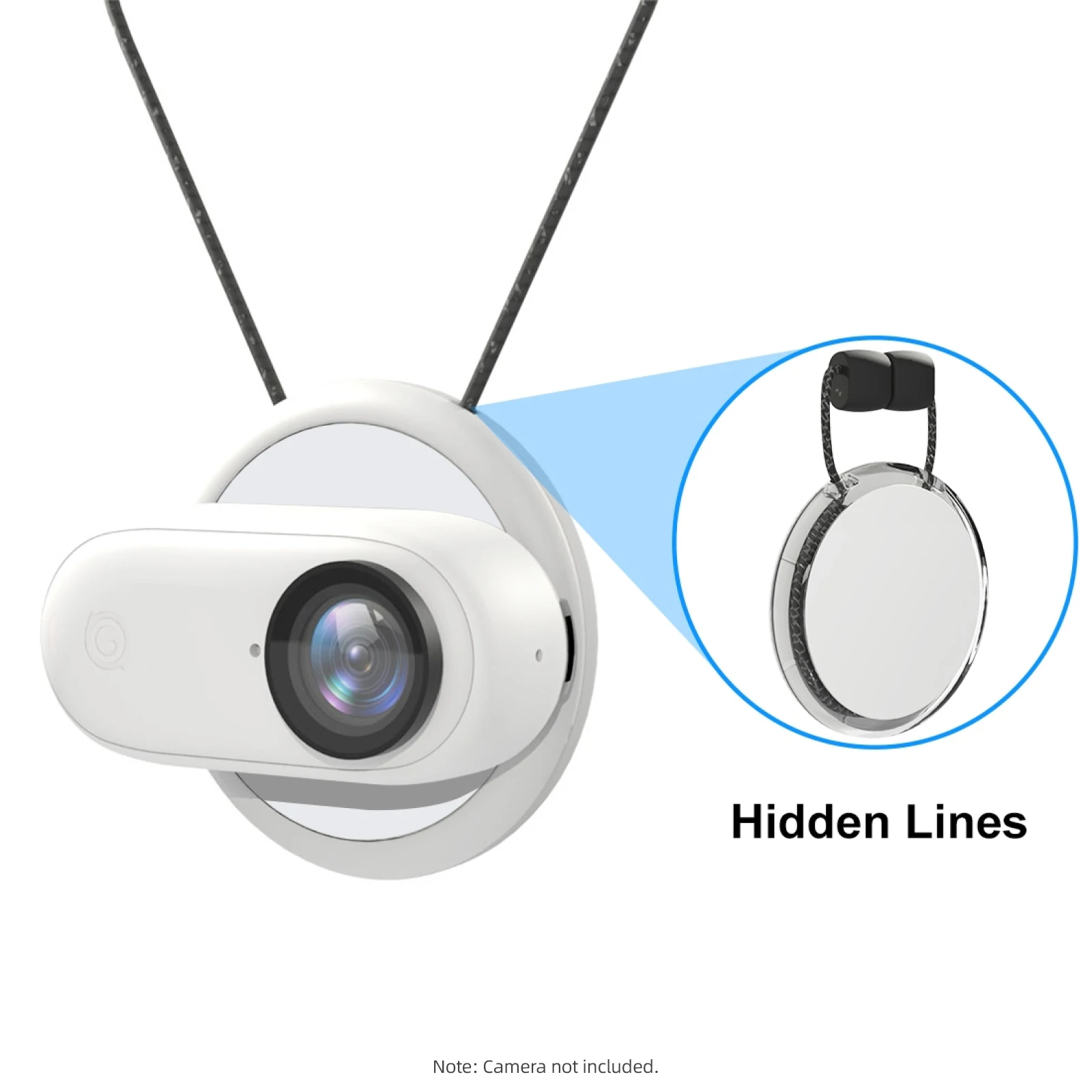 PULUZ 자석 스포츠 카메라 목 거치대 목 마운트 퀵릴리즈, 가스켓 포함, Insta360 Go 3 호환, PU889W