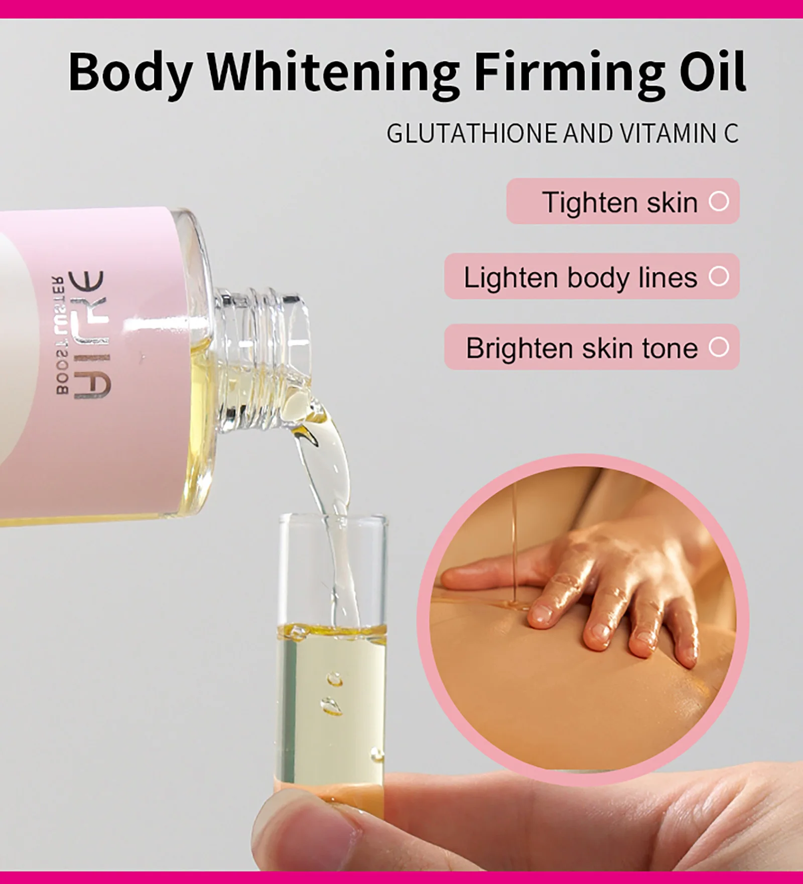 AILKE Whitening Remove Black Spots Facial Skin Care Lotion Moisturizing Cream Body Glutathion Vitamin C Black Skin Face New Set 6