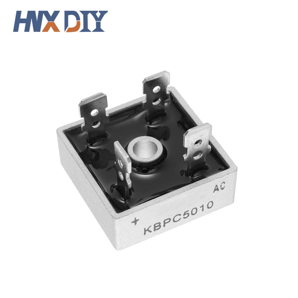 5pcs/lot Diode Bridge Rectifier KBPC5010 50A 1000V Power Rectifier Electronic Component Kit