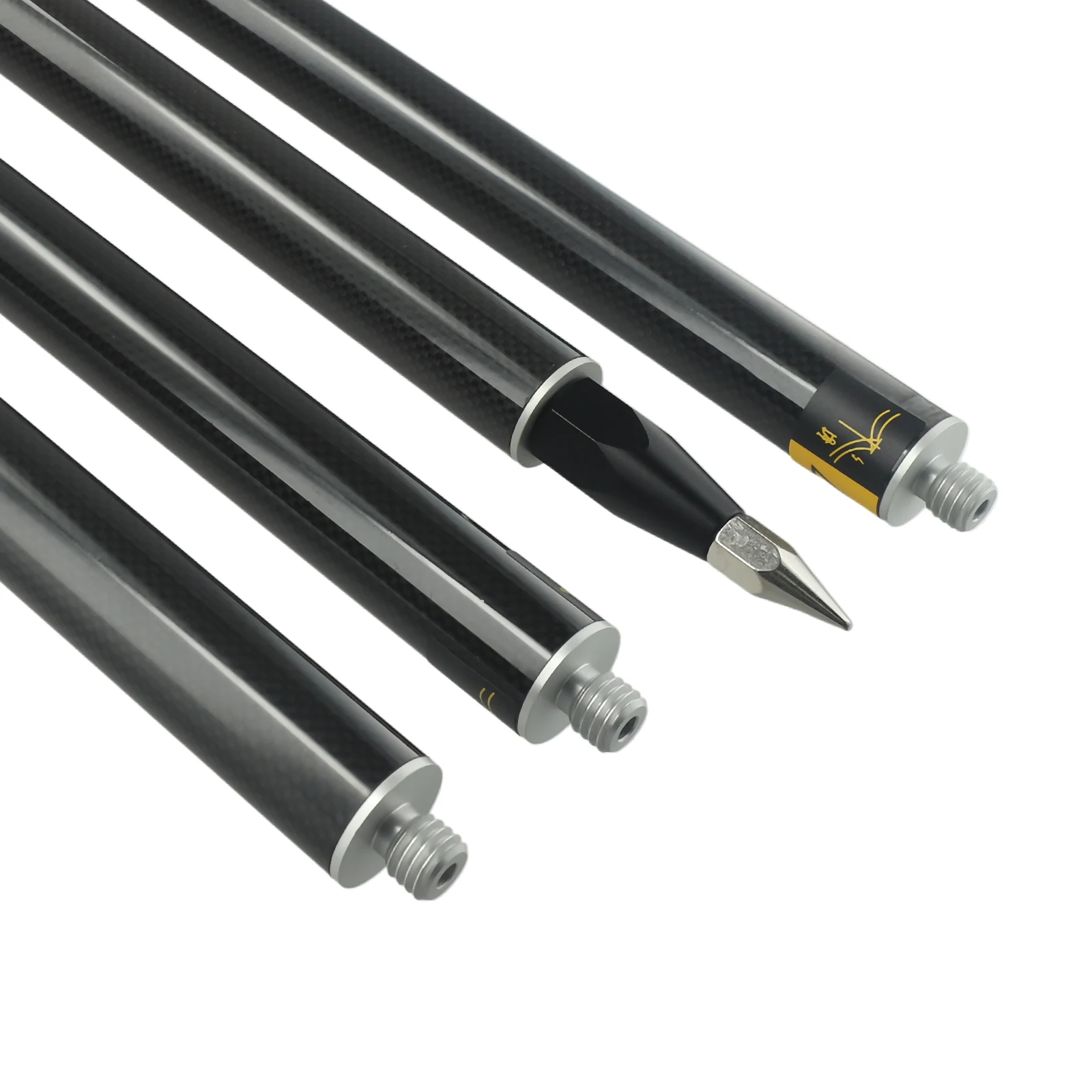 

Tool Carbon Rod Thread 5/8" Insulated 4pcs/set 5cm/section GPS Interfaces Carbon Fiber Pole Hot Sale 2022 New