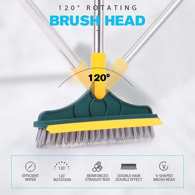 Floor Grout Brush I Swivel Head Scrub Brush I Grout Brush