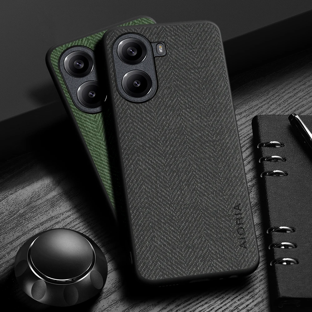 Elegant Leather Wood Grain Cover - Simple, Lightweight, and Durable Case