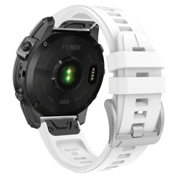 Enhanced Quickfit Strap for Garmin Fenix & Epix Series - 22mm/26mm Premium Band Replacement (White)