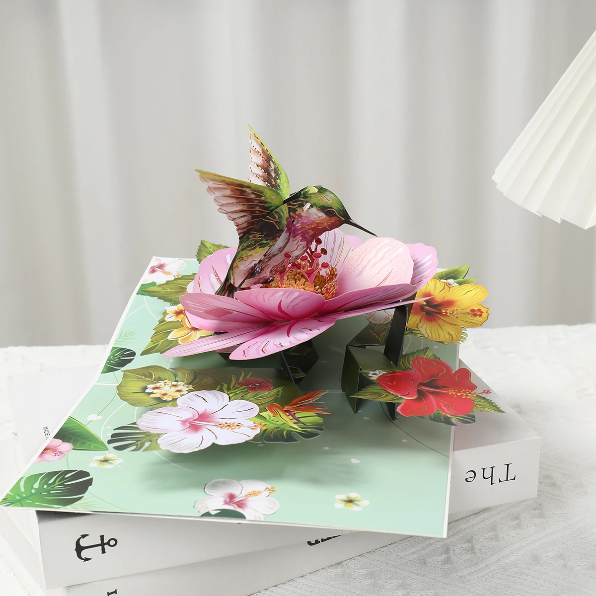 3D Pop Up Bouquet Hummingbird Flowers Happy Mother's Day Card Greeting Cards For Birthday Anniversary Wedding Mother's Day Gift greeting cards