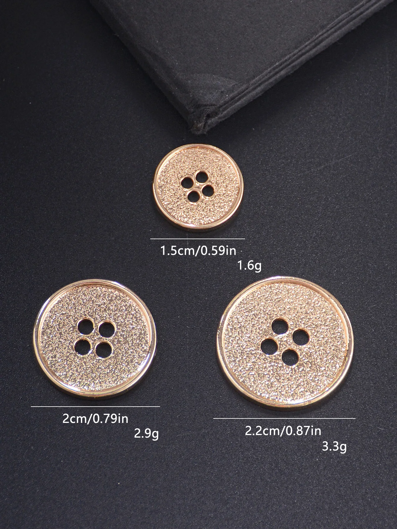 Classic Metal Flatback Buttons 5