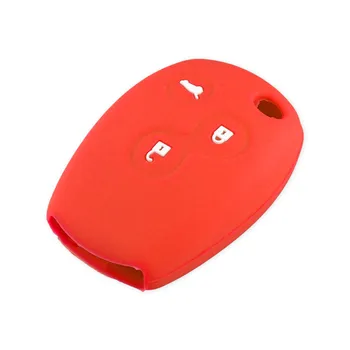 Cover chiave telecomando per Renault Clio Dacia Modus Logan Sandero Trafic Master Kangoo twingo - Keyyou Nuovo 3 Bottoni Silicone Auto Chiave a Distanza Della Copertura di Caso per Renault
