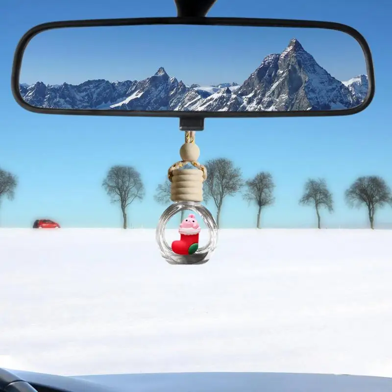 Christmas Car Aromatherapy Bottle Car Decorations Auto Pendant