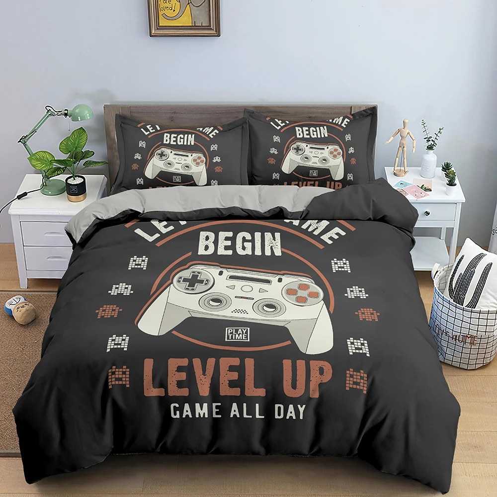 Game Bedding Set Soft Duvet Cover Set Comfoter Bedding Quilt Cover With Pillowcase Kids Bedding Set Queen King Size 2