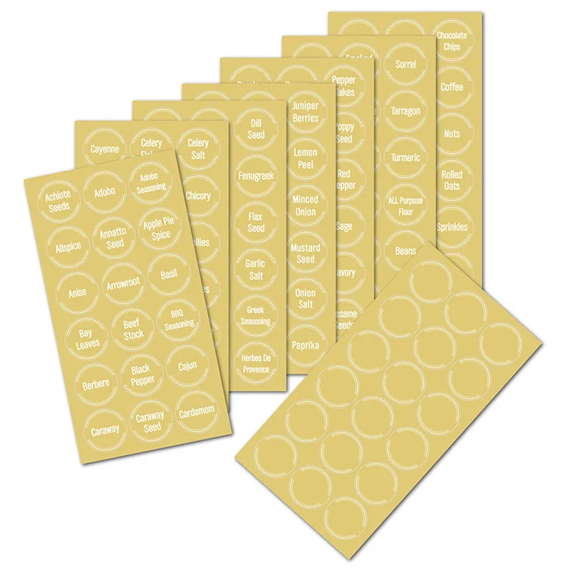 Transparent Spice Jar Labels 6