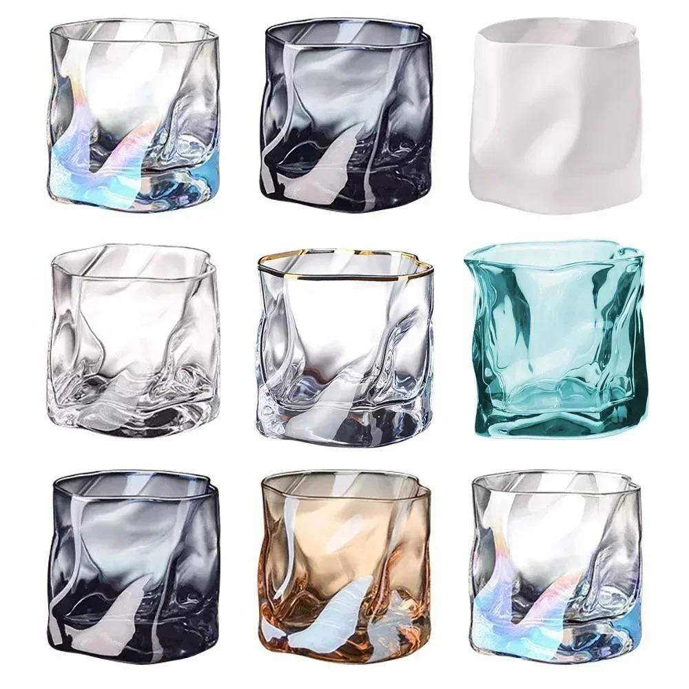 190ML lead-free old fashioned whiskey glass cup twist barware wine cups morning water glass home drinkware