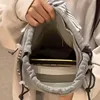 Striped Korean Style Gray Backpacks Rabbit Ears Design Casual Bags Large Capacity Student Tote Bags Versatile Backpack For Women 5