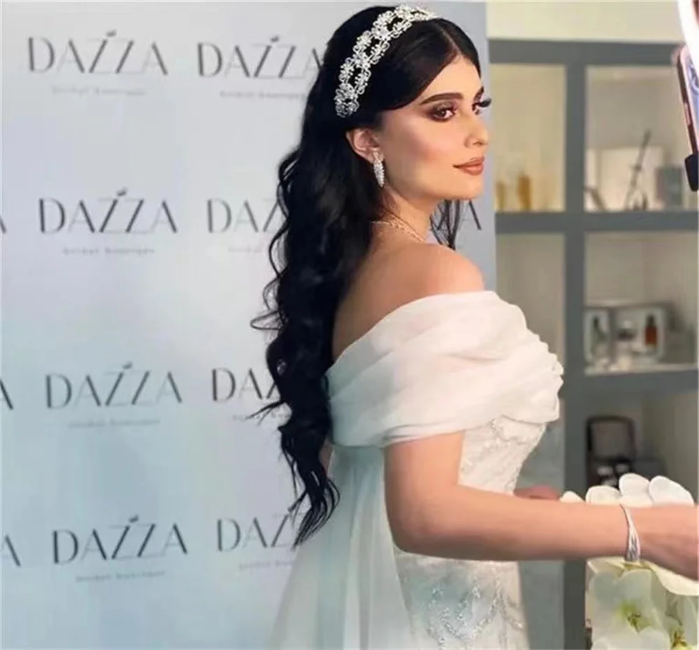 

2023 Women's Elegant Off Shoulder Mermaid Formal Prom Evening Dresses Sequin Sheer Slim Fit Bridal Wedding Gown Custom Plus Size