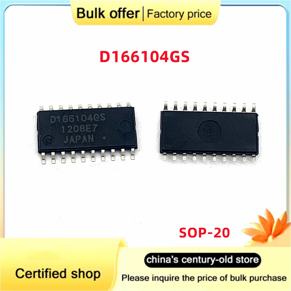 5 Pz/Lotto Originale D166104Gs Sop-20 Per Toyota Motor Computer Version Modulo Ugello Iniezione Carburante Driver Ic Chip