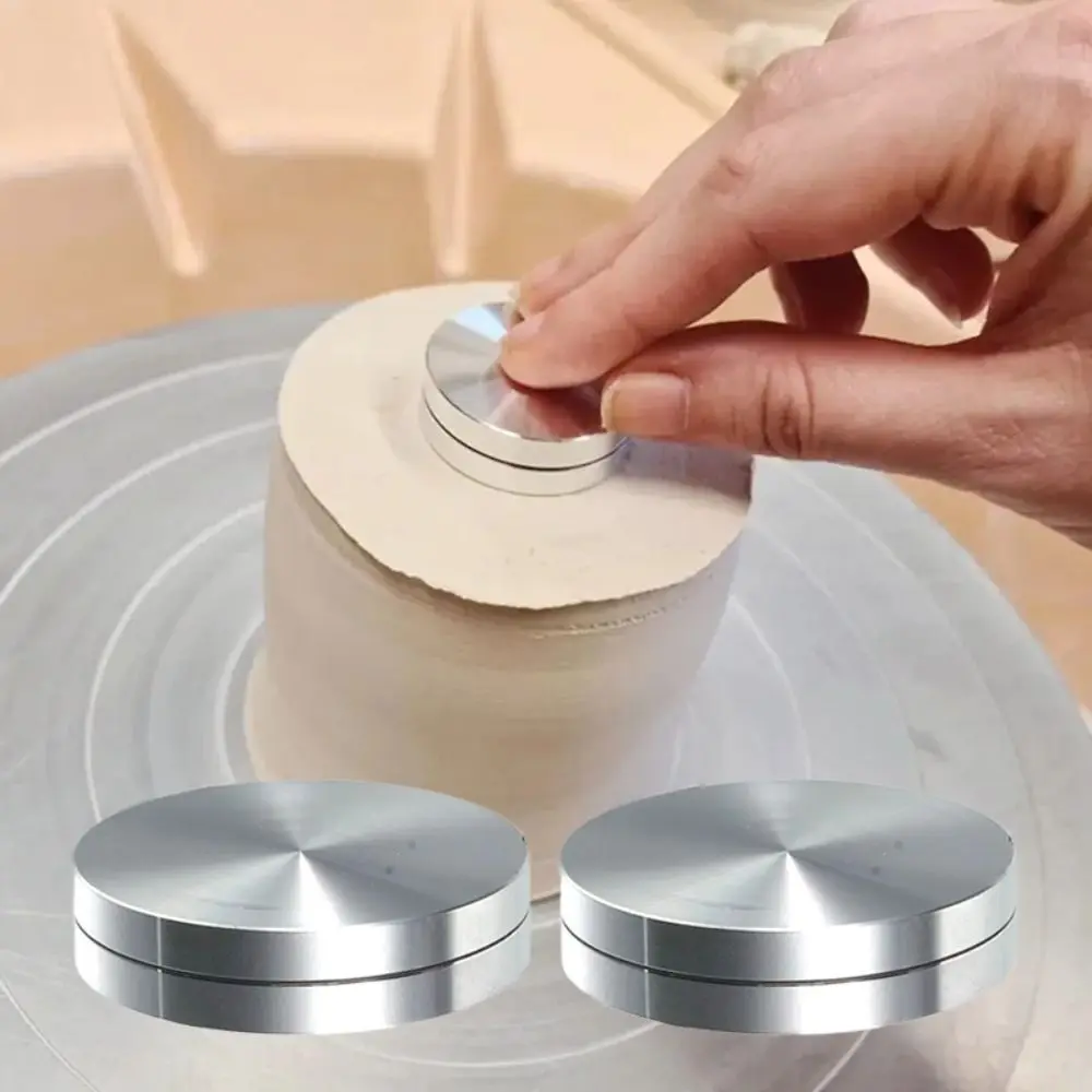 Aluminum Alloy Clay Bearing Round Ceramic Tool Pottery Trimming Spinner Multi Size Wheel Bearing Rotary Disc Pottery Art