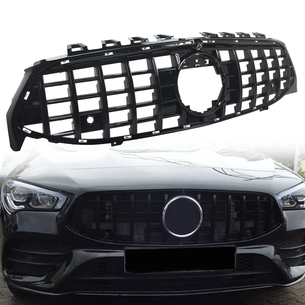 

Car Racing Grills Auto Front Bumper Upper Radiator Grille For Mercedes Benz CLA W118 CLA63 ClA180 CLA250 ClA260 GT Car Supplies