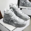 Retro Style Classic Men's Casual Walking Outdoor Vulcanized Large Size Solid Color Dirt Resistant Lace-up High Top Board Shoes 3