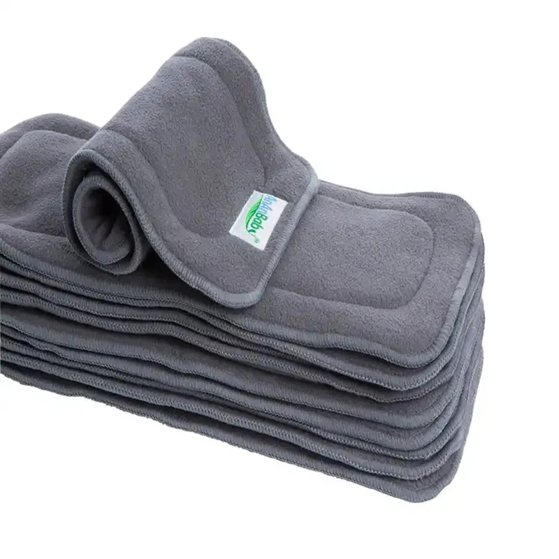 5pcs Ananbaby Hot Selling 5 Layers Natural Material Cloth Diaper Liner Soft Absorption Charcoal Bamboo Inserts