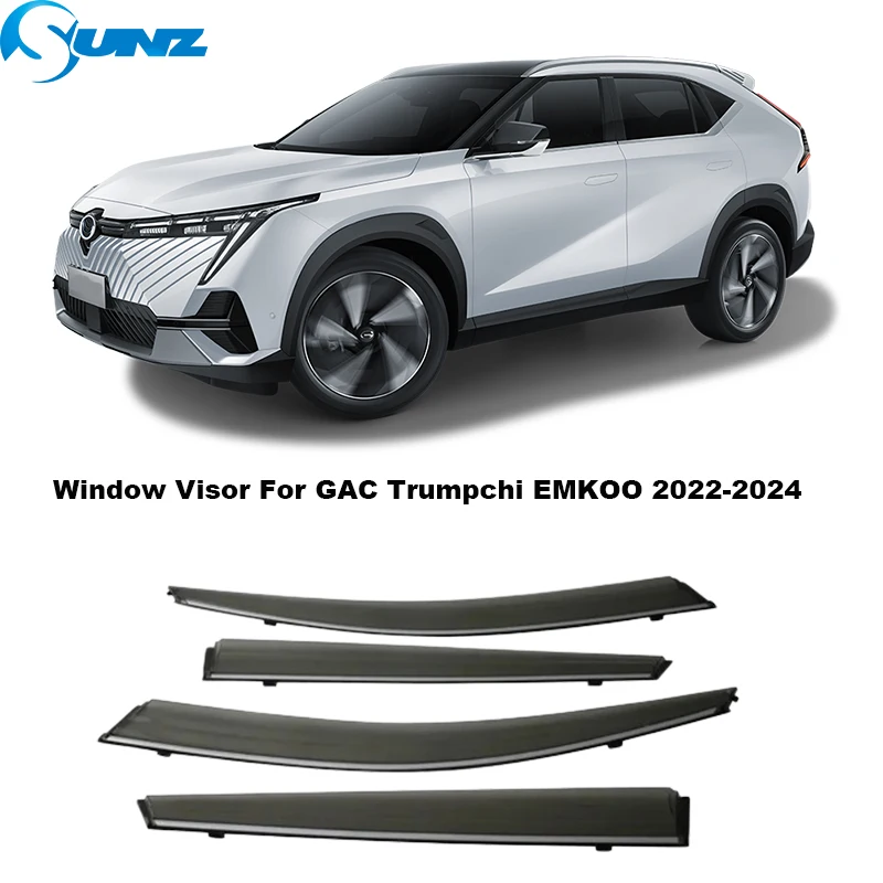 Side Window Visor GAC Trumpchi Emkoo Weathershield Sun Rain Deflectors Guards Car Window Deflector