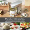 Stand Mixer, 9.5 Qt. 660W 10-Speed Electric Kitchen Mixer with Dishwasher-Safe Dough Hooks, Flat Beaters, Wire Whip & Pouring Sh 3