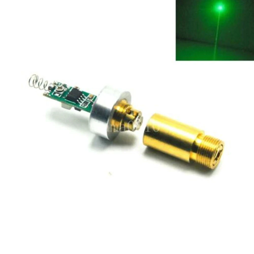 

Industrial Brass 50mW/100mw/200mw 532nm Green Dot Laser Diode Moudle For LED Torch DIY