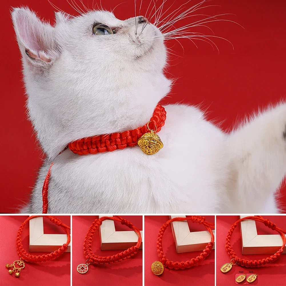 Lucky Red Rope Braided Collar - Adjustable Traditional Blessing