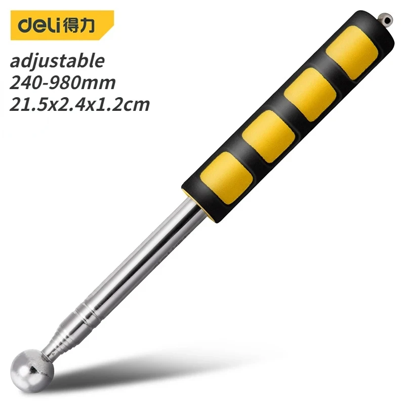 Description Picture 6 of itemDeli 98/115/160CM Multifunction Telescopic Self Defense Hammers Empty Drum Hammer Room Test Rod Inspection Room Tools Metel Test