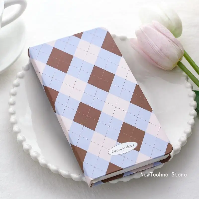 하드 커버 내부 페이지 다이어리 클립북 노트북, 80 매 일기 플래너, 사무실 학교 문구 2024, 신제품