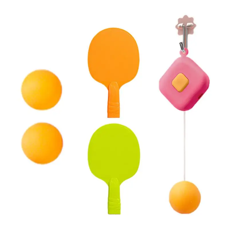 Table Tennis Trainer Set Suspension Indoor Table Tennis Practice Trainer Exerciser Square For