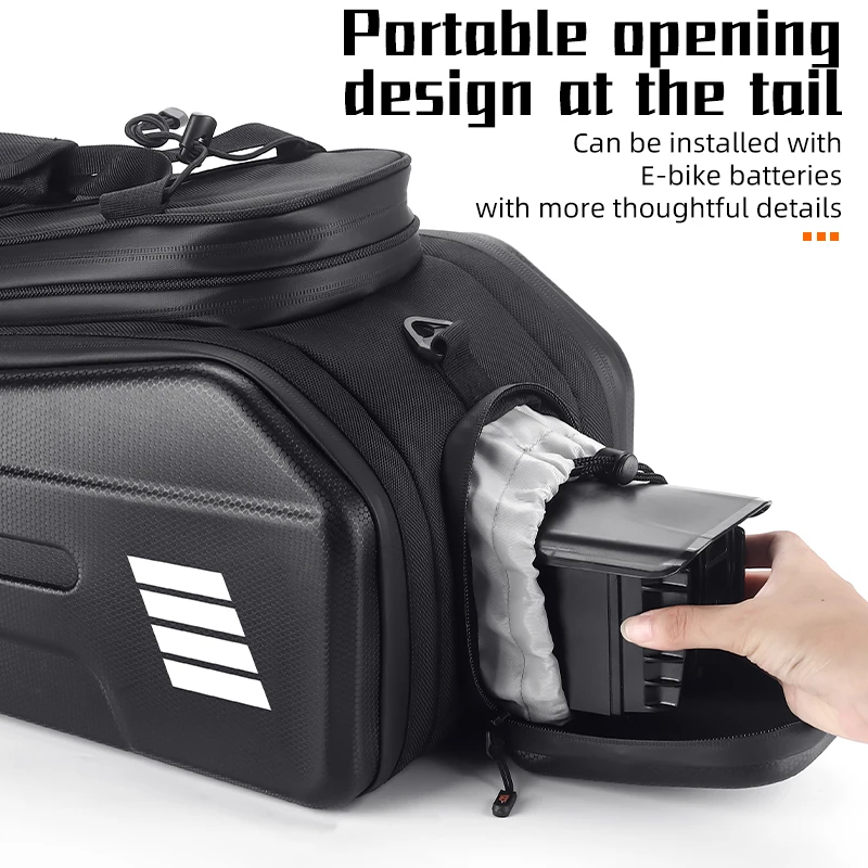 WEST BIKING E-Bike Akku Fahrradtasche Wasserdicht Heckträger