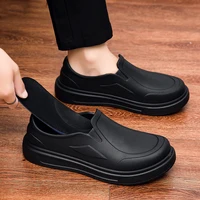 Large Size 46 Men's Chef Shoes Waterproof Slippers Oil Resistant Men Kitchen Shoes Man Chef Slippers Rain Boots Non-slip Shoes