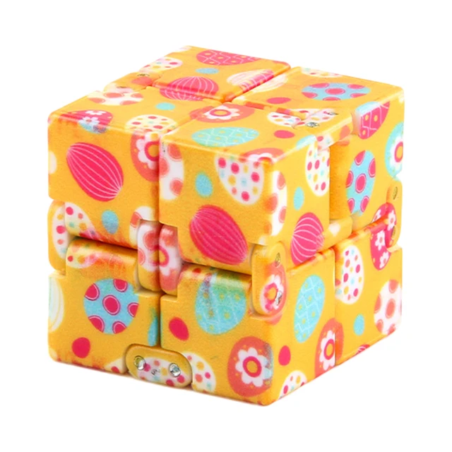 Cute Cartoon Infinity Magic Cube Square Puzzle Toys Relieve Stress Hand Game Four Corner Maze Toys Children Adult Decompression 1