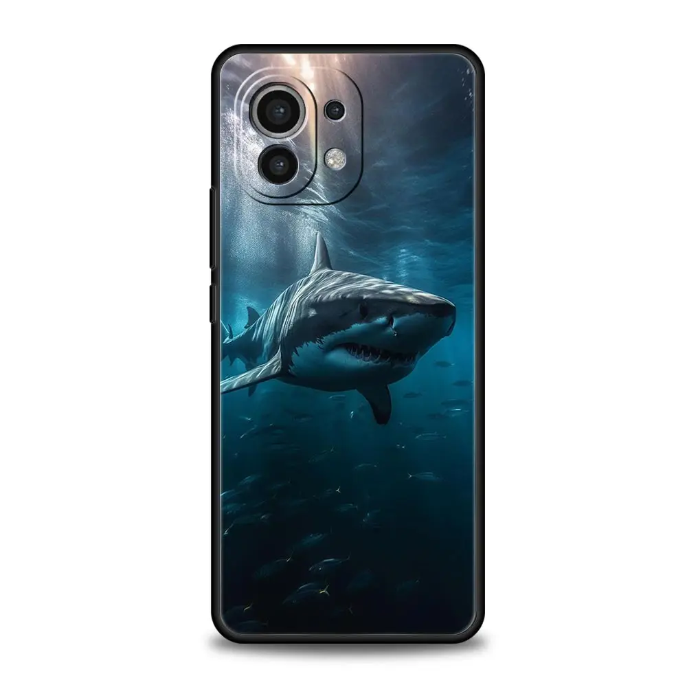 Ocean Whale Shark Swimming Soft TPU Phone Case