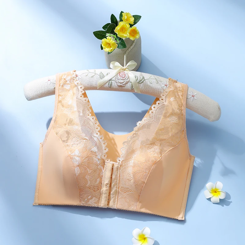 Sexy Front Closure Seamless Bra Minimizer Bra Deep Cup Plus Size Bras for Women Underwear Wireless Lingerie Anti-Sag Push up Bh 5